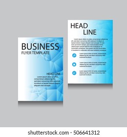 Vector Brochure Flyer design Layout template, Front page and back page, templates, website, Editable vector illustration, Abstract background, A4.
