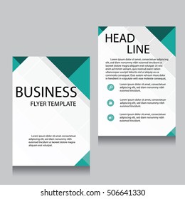 Vector Brochure Flyer design Layout template, Front page and back page, templates, website, Editable vector illustration, Abstract background, A4.
