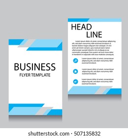 Vector Brochure Flyer design Layout template, Front page and back page, templates, website, Editable vector illustration, Abstract background, A4.