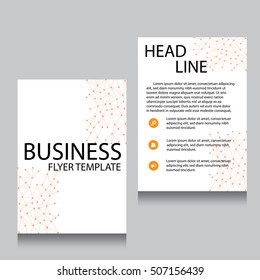 Vector Brochure Flyer design Layout template, Front page and back page, templates, website, Editable vector illustration, Abstract background, A4.