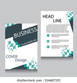 Vector Brochure Flyer design Layout template, Front page and back page, templates, website, Editable vector illustration, Abstract background, A4.
