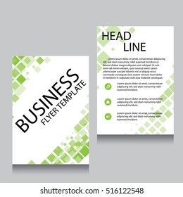 Vector Brochure Flyer design Layout template, Front page and back page, templates, website, Editable vector illustration, Abstract background, A4.