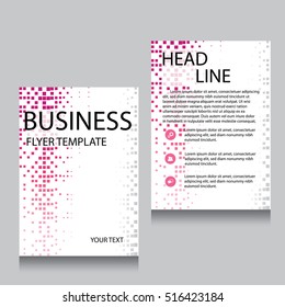 Vector Brochure Flyer design Layout template, Front page and back page, templates, website, Editable vector illustration, Abstract background, A4.