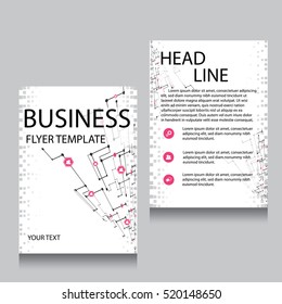 Vector Brochure Flyer design Layout template, Front page and back page, templates, website, Editable vector illustration, Abstract background, A4.