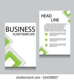 Vector Brochure Flyer design Layout template, Front page and back page, templates, website, Editable vector illustration, Abstract background, A4.