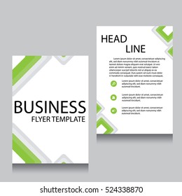 Vector Brochure Flyer design Layout template, Front page and back page, templates, website, Editable vector illustration, Abstract background, A4.