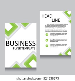 Vector Brochure Flyer design Layout template, Front page and back page, templates, website, Editable vector illustration, Abstract background, A4.