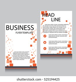 Vector Brochure Flyer design Layout template, Front page and back page, templates, website, Editable vector illustration, Abstract background, A4.
