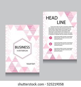 Vector Brochure Flyer design Layout template, Front page and back page, templates, website, Editable vector illustration, Abstract background, A4.
