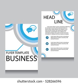 Vector Brochure Flyer design Layout template, Front page and back page, templates, website, Editable vector illustration, Abstract background, A4.