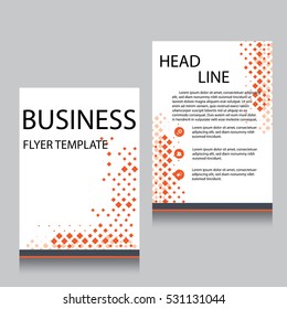 Vector Brochure Flyer design Layout template, Front page and back page, templates, website, Editable vector illustration, Abstract background, A4.