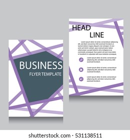 Vector Brochure Flyer design Layout template, Front page and back page, templates, website, Editable vector illustration, Abstract background, A4.