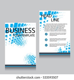 Vector Brochure Flyer design Layout template, Front page and back page, templates, website, Editable vector illustration, Abstract background, A4.