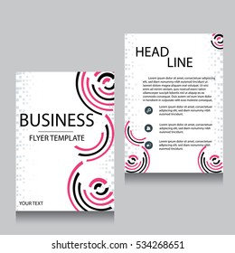 Vector Brochure Flyer design Layout template, Front page and back page, templates, website, Editable vector illustration, Abstract background, A4.