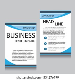 Vector Brochure Flyer design Layout template, Front page and back page, templates, website, Editable vector illustration, Abstract background, A4.