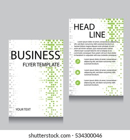 Vector Brochure Flyer design Layout template, Front page and back page, templates, website, Editable vector illustration, Abstract background, A4.