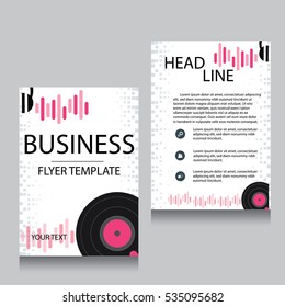 Vector Brochure Flyer design Layout template, Front page and back page, templates, website, Editable vector illustration, Abstract background, A4.