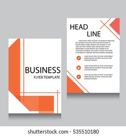 Vector Brochure Flyer design Layout template, Front page and back page, templates, website, Editable vector illustration, Abstract background, A4.