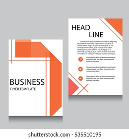 Vector Brochure Flyer design Layout template, Front page and back page, templates, website, Editable vector illustration, Abstract background, A4.