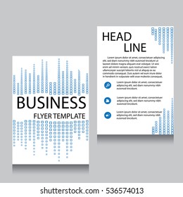 Vector Brochure Flyer design Layout template, Front page and back page, templates, website, Editable vector illustration, Abstract background, A4.