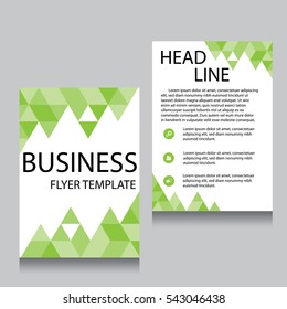 Vector Brochure Flyer design Layout template, Front page and back page, templates, website, Editable vector illustration, Abstract background, A4.