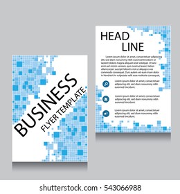 Vector Brochure Flyer design Layout template, Front page and back page, templates, website, Editable vector illustration, Abstract background, A4.