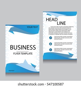 Vector Brochure Flyer design Layout template, Front page and back page, templates, website, Editable vector illustration, Abstract background, A4.