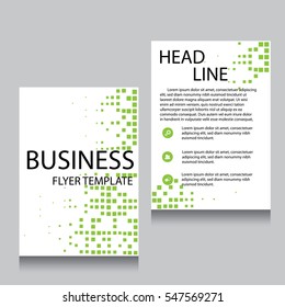 Vector Brochure Flyer design Layout template, Front page and back page, templates, website, Editable vector illustration, Abstract background, A4.