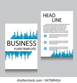 Vector Brochure Flyer design Layout template, Front page and back page, templates, website, Editable vector illustration, Abstract background, A4.