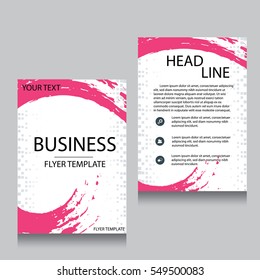 Vector Brochure Flyer design Layout template, Front page and back page, templates, website, Editable vector illustration, Abstract background, A4.