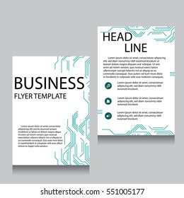 Vector Brochure Flyer design Layout template, Front page and back page, templates, website, Editable vector illustration, Abstract background, A4.