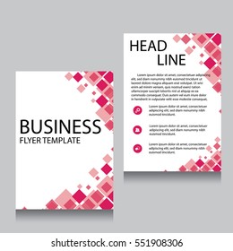 Vector Brochure Flyer design Layout template, Front page and back page, templates, website, Editable vector illustration, Abstract background, A4.