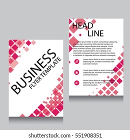 Vector Brochure Flyer design Layout template, Front page and back page, templates, website, Editable vector illustration, Abstract background, A4.