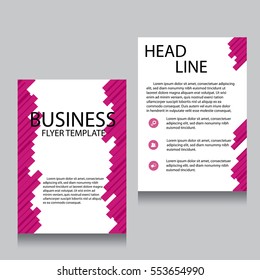 Vector Brochure Flyer design Layout template, Front page and back page, templates, website, Editable vector illustration, Abstract background, A4.