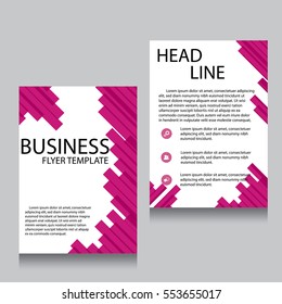 Vector Brochure Flyer design Layout template, Front page and back page, templates, website, Editable vector illustration, Abstract background, A4.