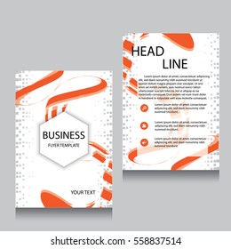 Vector Brochure Flyer design Layout template, Front page and back page, templates, website, Editable vector illustration, Abstract background, A4.
