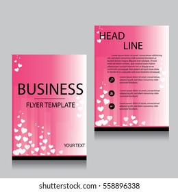 Vector Brochure Flyer design Layout template, Front page and back page, templates, website, Editable vector illustration, Abstract background, A4.