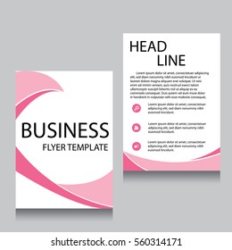 Vector Brochure Flyer design Layout template, Front page and back page, templates, website, Editable vector illustration, Abstract background, A4.