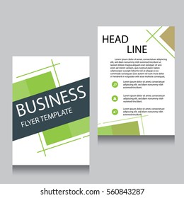 Vector Brochure Flyer design Layout template, Front page and back page, templates, website, Editable vector illustration, Abstract background, A4.