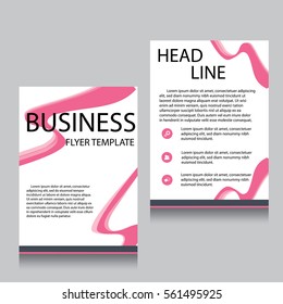 Vector Brochure Flyer design Layout template, Front page and back page, templates, website, Editable vector illustration, Abstract background, A4.