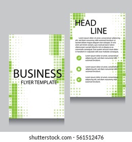 Vector Brochure Flyer design Layout template, Front page and back page, templates, website, Editable vector illustration, Abstract background, A4.