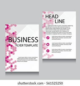 Vector Brochure Flyer design Layout template, Front page and back page, templates, website, Editable vector illustration, Abstract background, A4.