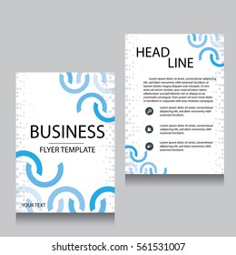 Vector Brochure Flyer design Layout template, Front page and back page, templates, website, Editable vector illustration, Abstract background, A4.