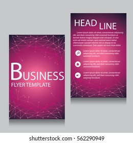 Vector Brochure Flyer design Layout template, Front page and back page, templates, website, Editable vector illustration, Abstract background, A4.