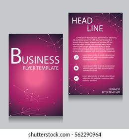 Vector Brochure Flyer design Layout template, Front page and back page, templates, website, Editable vector illustration, Abstract background, A4.