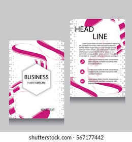Vector Brochure Flyer design Layout template, Front page and back page, templates, website, Editable vector illustration, Abstract background, A4.