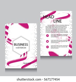 Vector Brochure Flyer design Layout template, Front page and back page, templates, website, Editable vector illustration, Abstract background, A4.