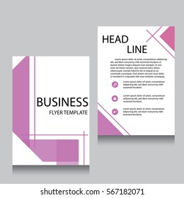 Vector Brochure Flyer design Layout template, Front page and back page, templates, website, Editable vector illustration, Abstract background, A4.