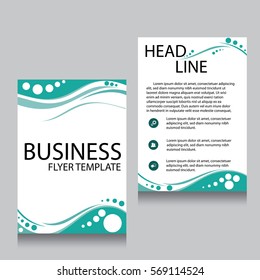 Vector Brochure Flyer design Layout template, Front page and back page, templates, website, Editable vector illustration, Abstract background, A4.