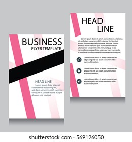 Vector Brochure Flyer design Layout template, Front page and back page, templates, website, Editable vector illustration, Abstract background, A4.